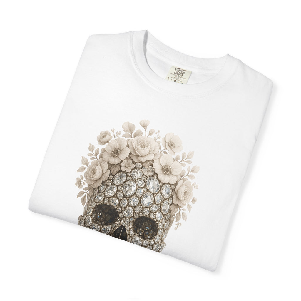 Dark T-shirt with Skull and Diamonds