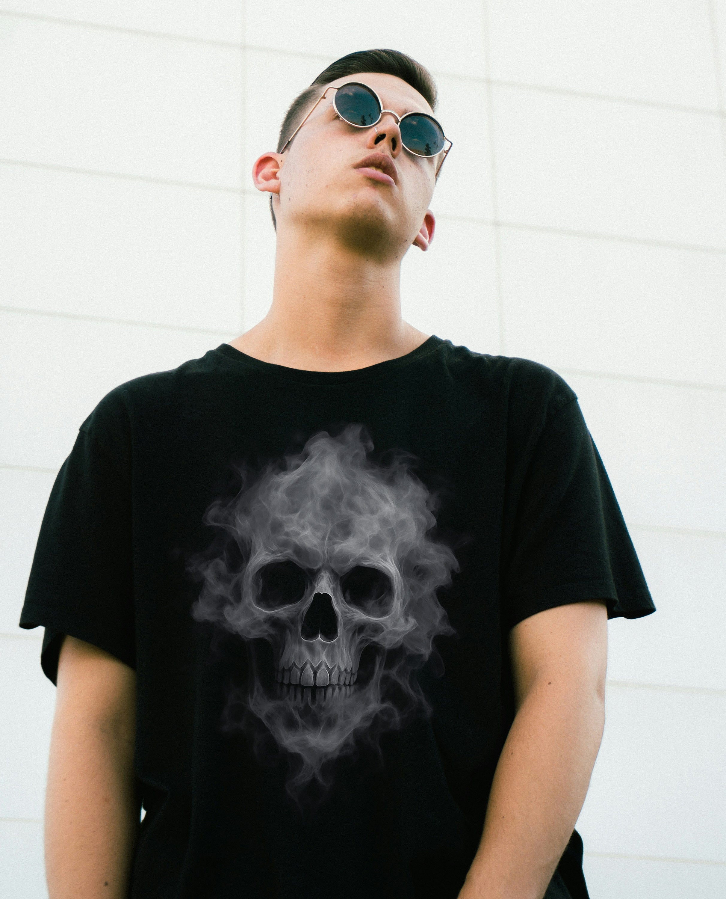 Smoke Skull T-shirt for Halloween