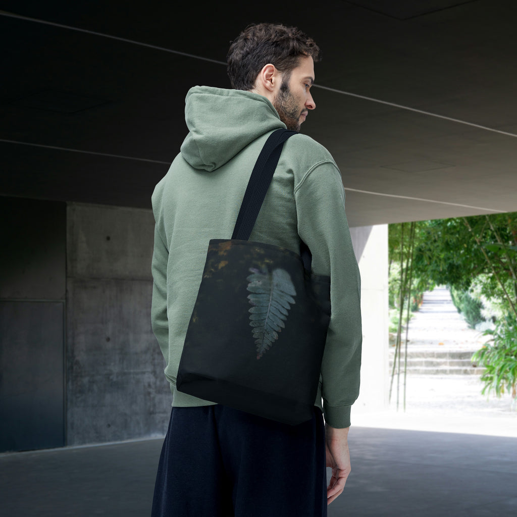 Botanical Tote Bag with Elegant Fern Design