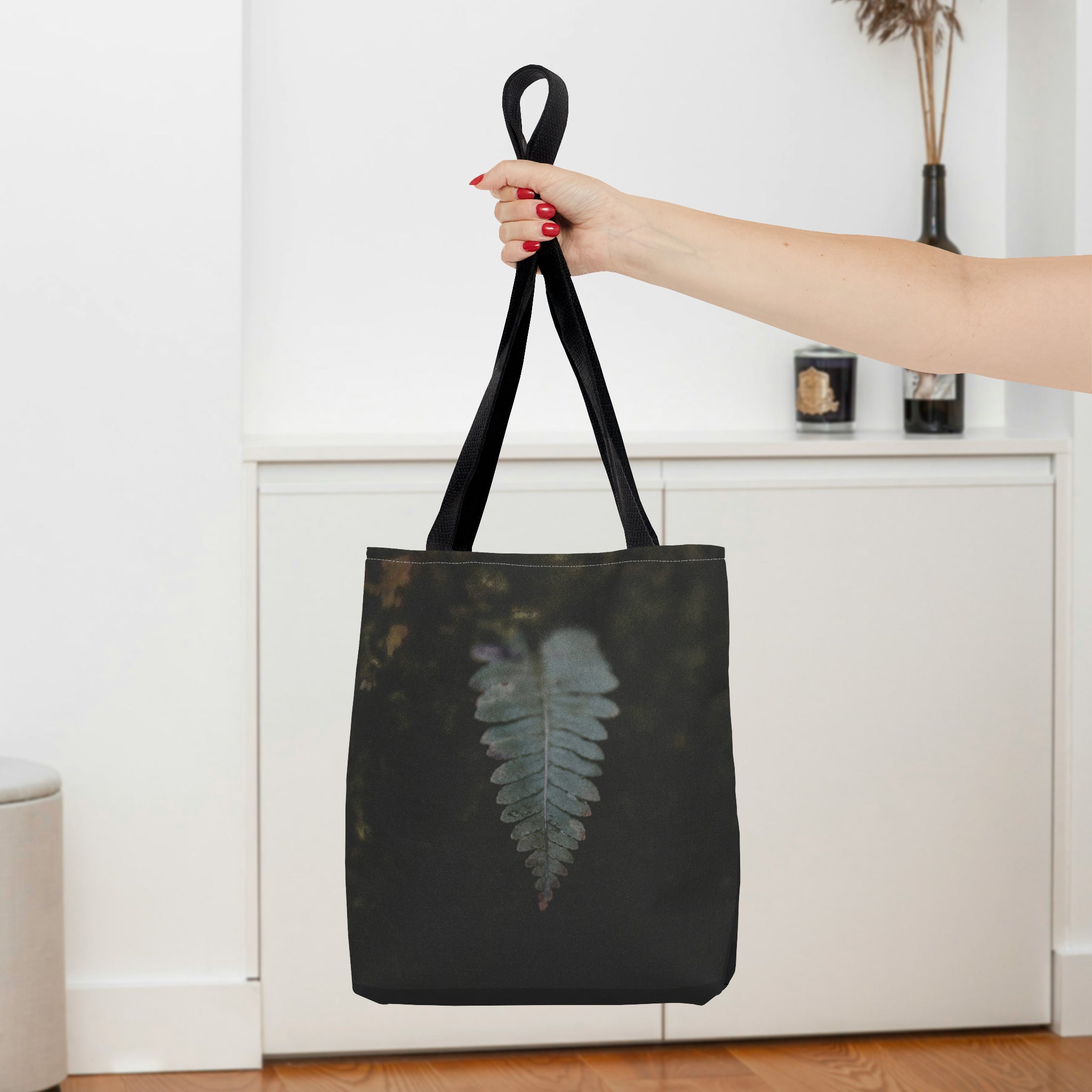 Botanical Tote Bag with Elegant Fern Design