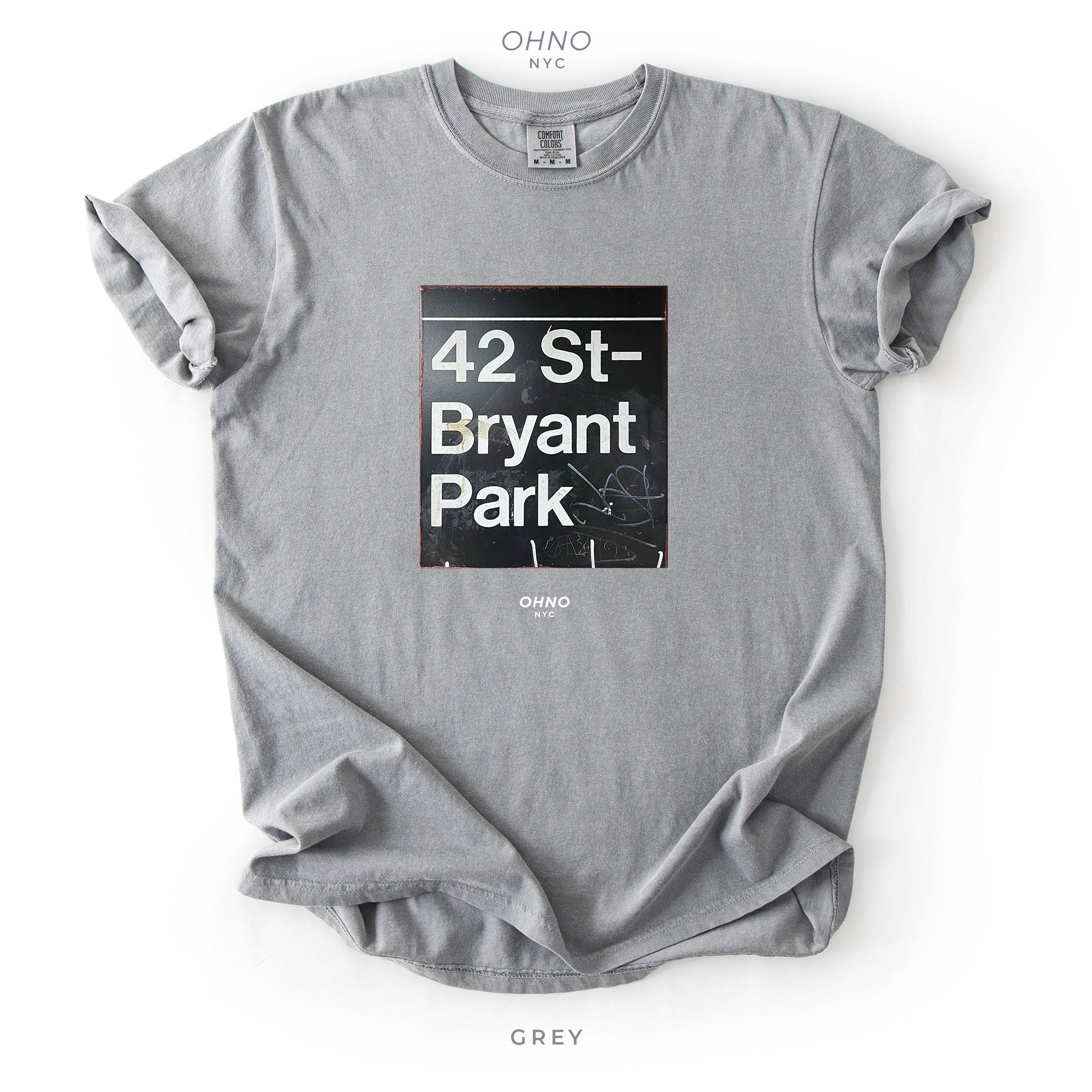 Bryant Park and 42St New York Subway Sign T-Shirt