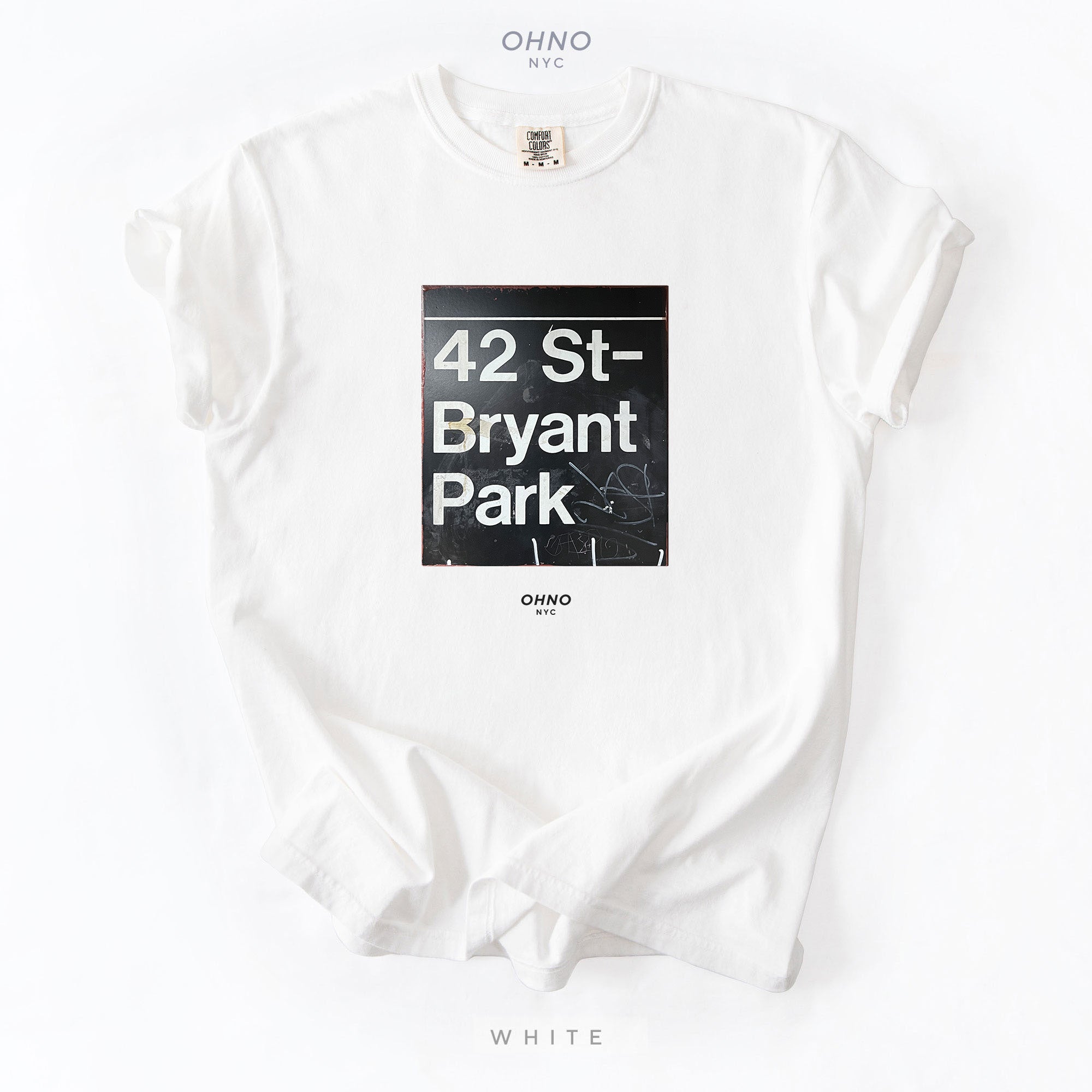 Bryant Park and 42St New York Subway Sign T-Shirt