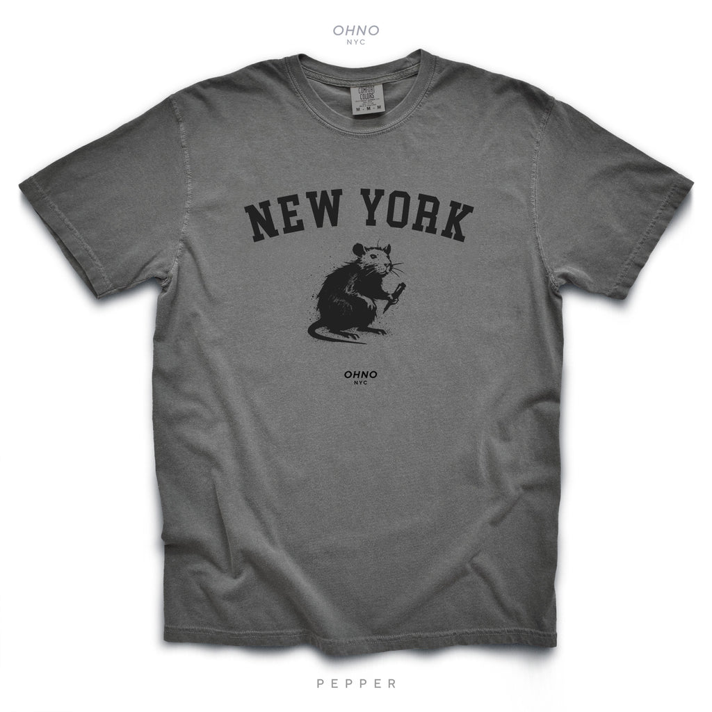 T-Shirt with New York Symbols / Rat Graffiti