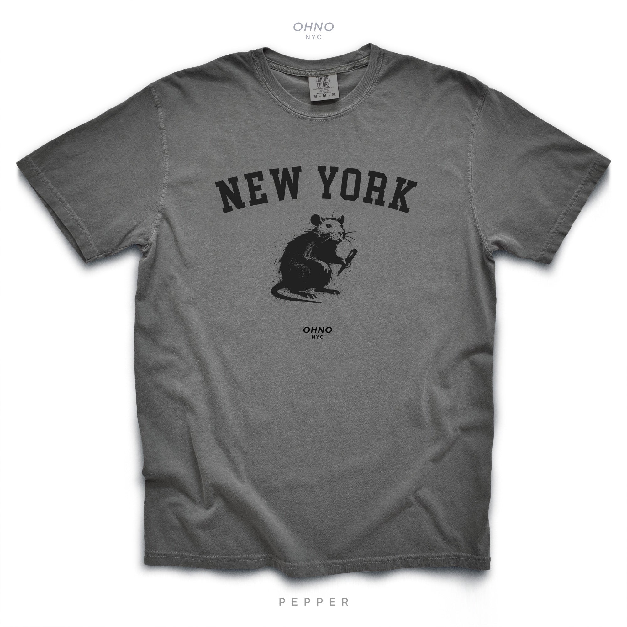 T-Shirt with New York Symbols / Rat Graffiti